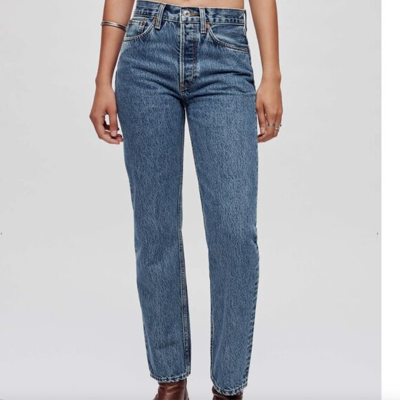 NWT Re/done 70's High Rise Stove Pipe - Picture 4 of 6